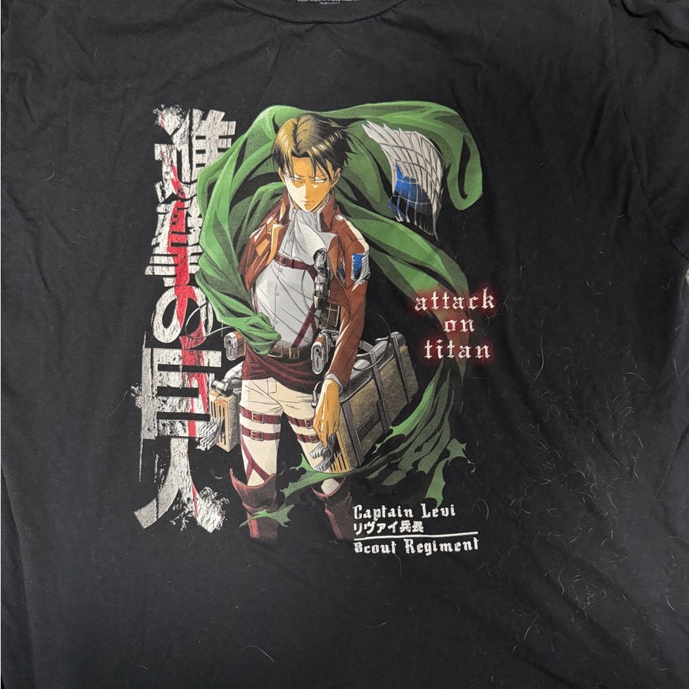 Ripple Junction Black Attack on Titan Tee